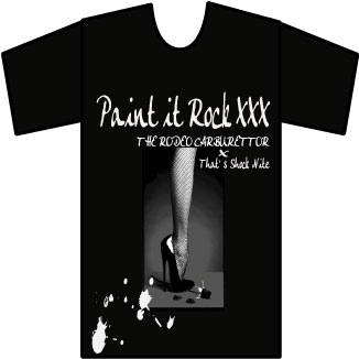 THE RODEO CARBURETTOR × That's Shock Nite WネームTシャツ THE RODEO CARBURETTOR × That's Shock Nite WネームTシャツ